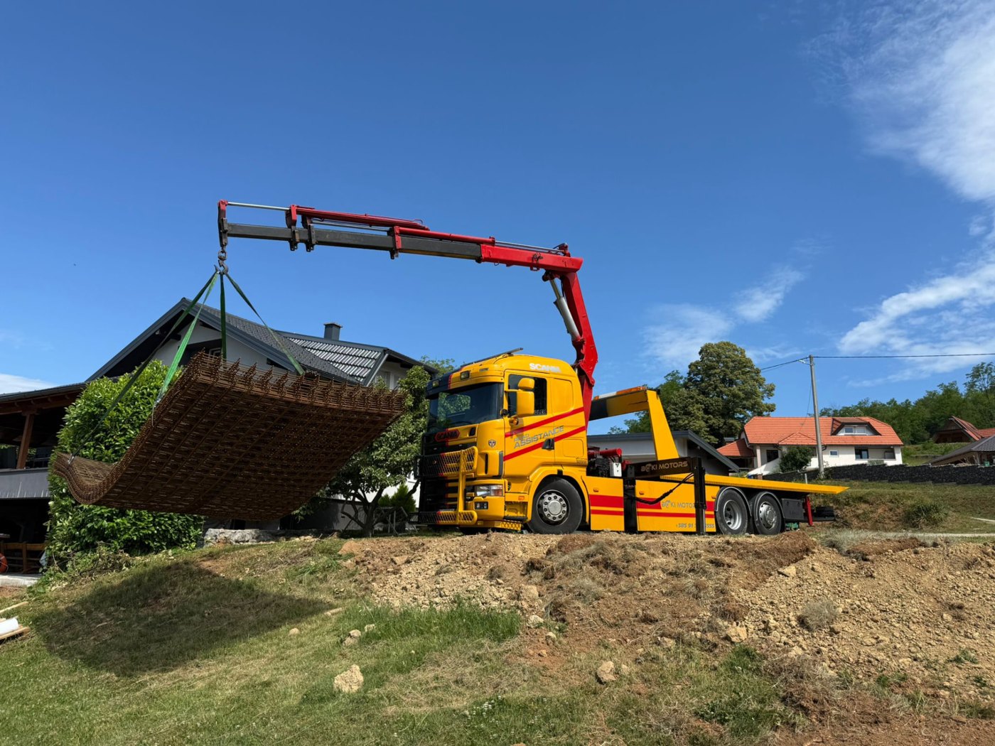 Kran 13 m — Boki Assistance